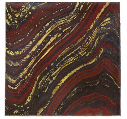 Tiger Iron Stromatolite Shower Tile - Billion Years Old #48801